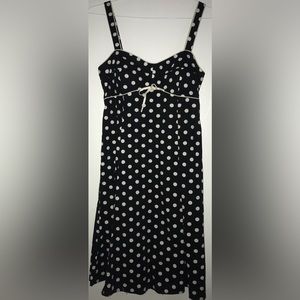 Vintage black and white polka dot dress